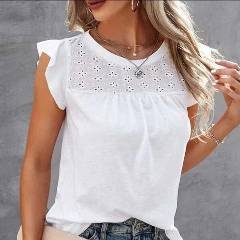 Emely - Sommer Top - Rüschenärmel