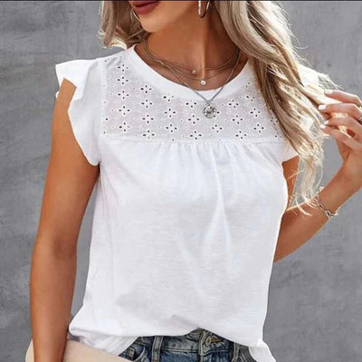 Emely - Sommer Top - Rüschenärmel