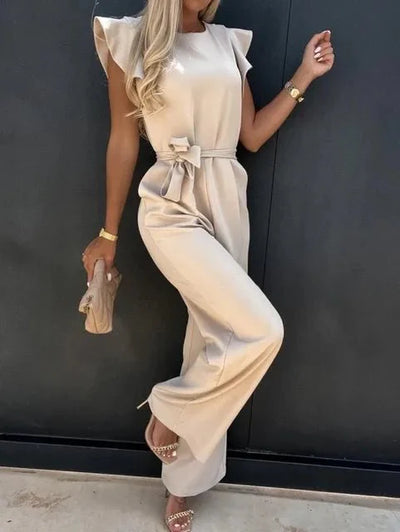 Nina - Eleganter Jumpsuit mit Rüschenärmeln
