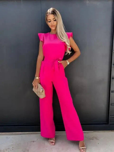 Nina - Eleganter Jumpsuit mit Rüschenärmeln