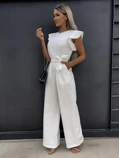 Nina - Eleganter Jumpsuit mit Rüschenärmeln