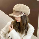 Mütze Mit Fleecefutter Damen in Beige
