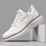 Marco | Herren Brogue Leder Sneaker Elegant Klassisch in Weiß