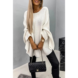 Nadine | Damen Pullover mit weitem Schnitt in Creme