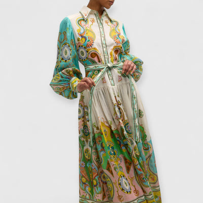 Rhea | Midikleid mit Ballonärmeln