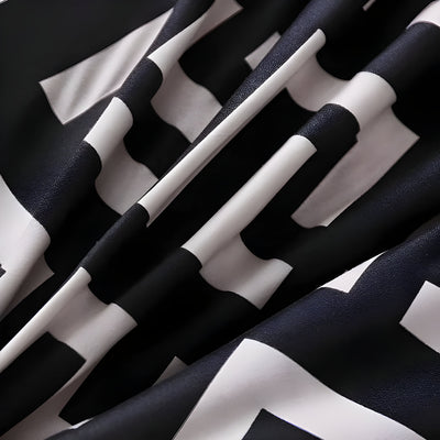 BlackBliss - Modernes Schwarzes Bettbezugs-Set