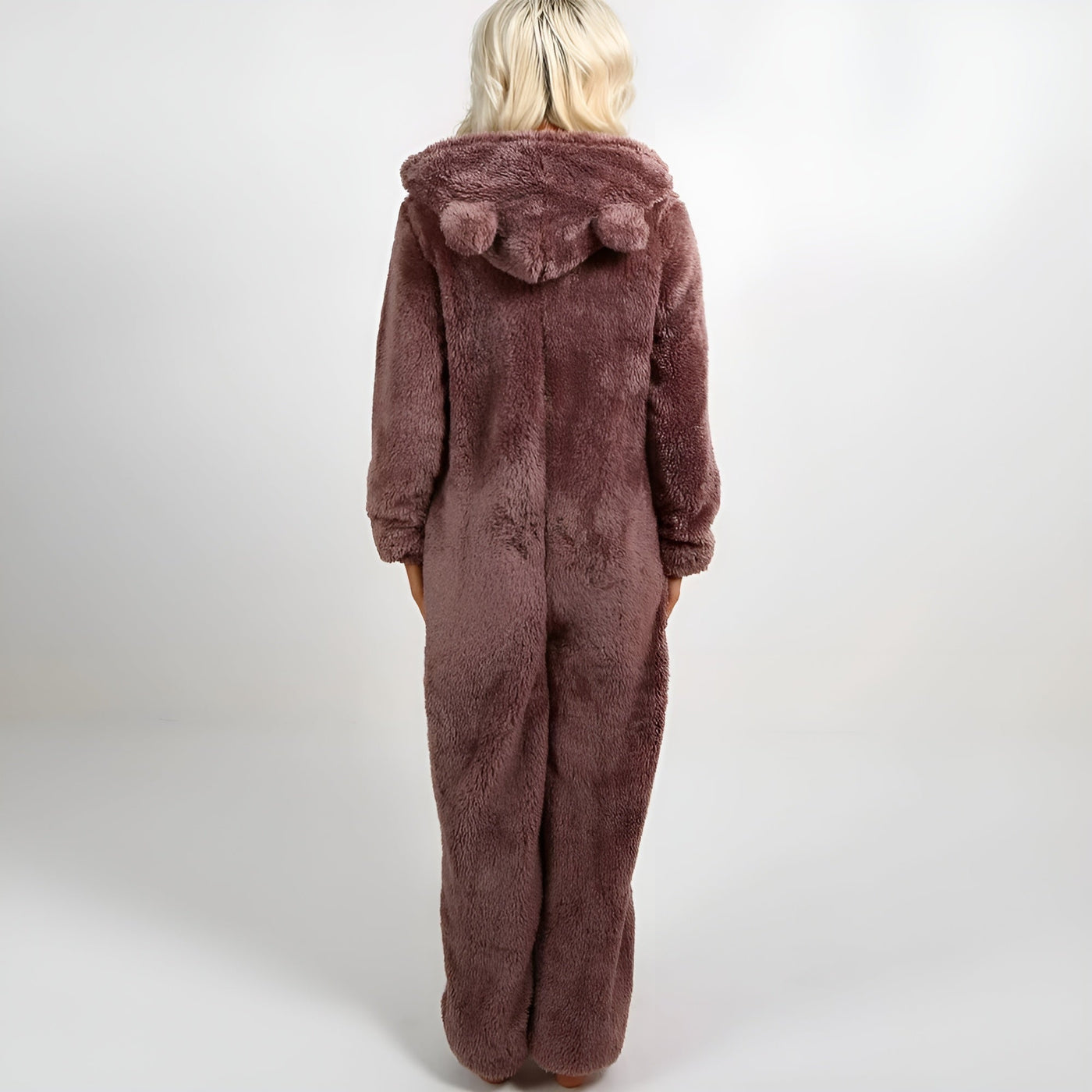 HugCloud Onesie – Weicher Fleece-Kapuzen-Einteiler