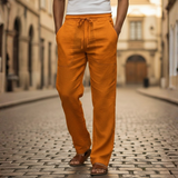 Orsino | Herren Weite Schlupfhose mit Kordelzug in Orange