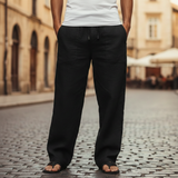 Orsino | Herren Weite Schlupfhose mit Kordelzug in Schwarz