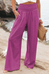 Valoria | Freizeithose mit weitem Bein in Hellviolett