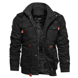 Thermojacke ÉléganceHiver Wärme und Stil Multipockets in Schwarz