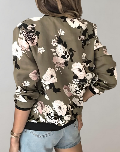 Fiona - Damen Blumenjacke Kurz