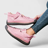 Barbara | Damen Lässige Schnür-Sneaker in Rosa