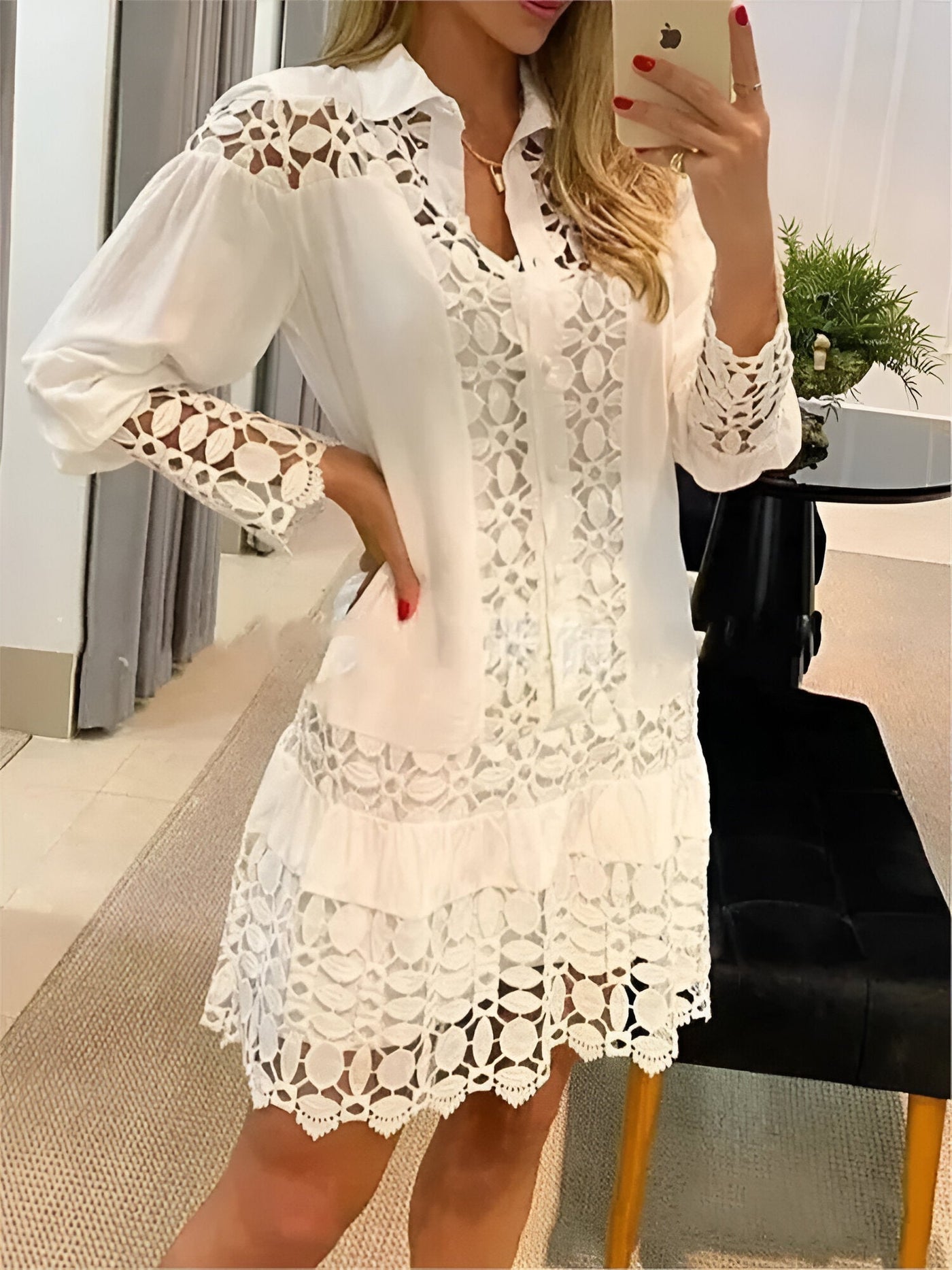 Blaire - Elegantes A-Linien Maxikleid mit Blumenmuster