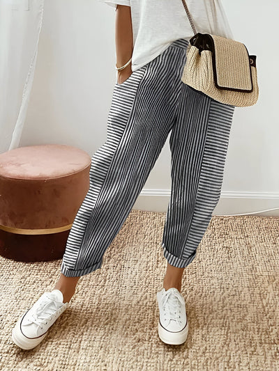 Bella® | Gestreifte Baumwollhose für einen mühelosen Stil