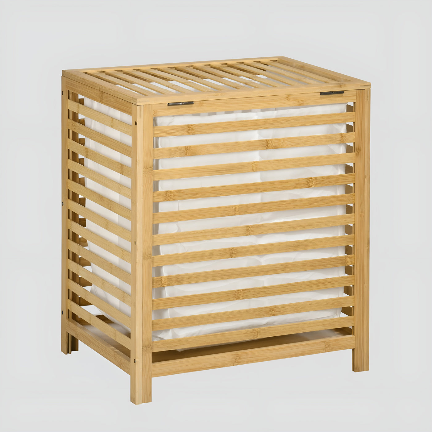 BambooTidy Basket - Moderner Bambus Wäschekorb