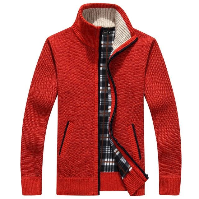 Severin - Extra Dicke Herren-Strickjacke mit Fleecefutter für eisige Tage