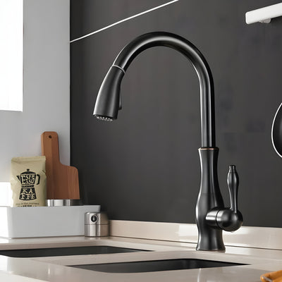 SwiftStream Faucet – Rotierbarer Ausziehbarer Küchenarmatur für das Waschbecken