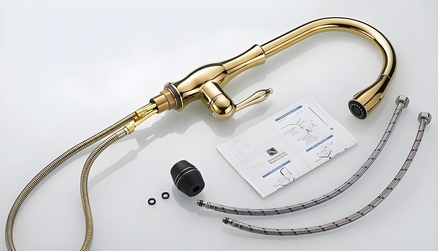 SwiftStream Faucet – Rotierbarer Ausziehbarer Küchenarmatur für das Waschbecken