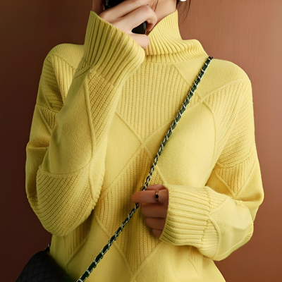 Mode Rollkragenpullover für Frauen