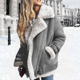 Greene | Lederschnallen-Jacke in Grau