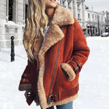 Greene | Lederschnallen-Jacke in Orange