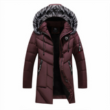 Luca - Stylische warme Winterjacke in Rot