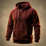 Paulus - Hochwertiger Baumwoll Kapuzenpullover in Rot
