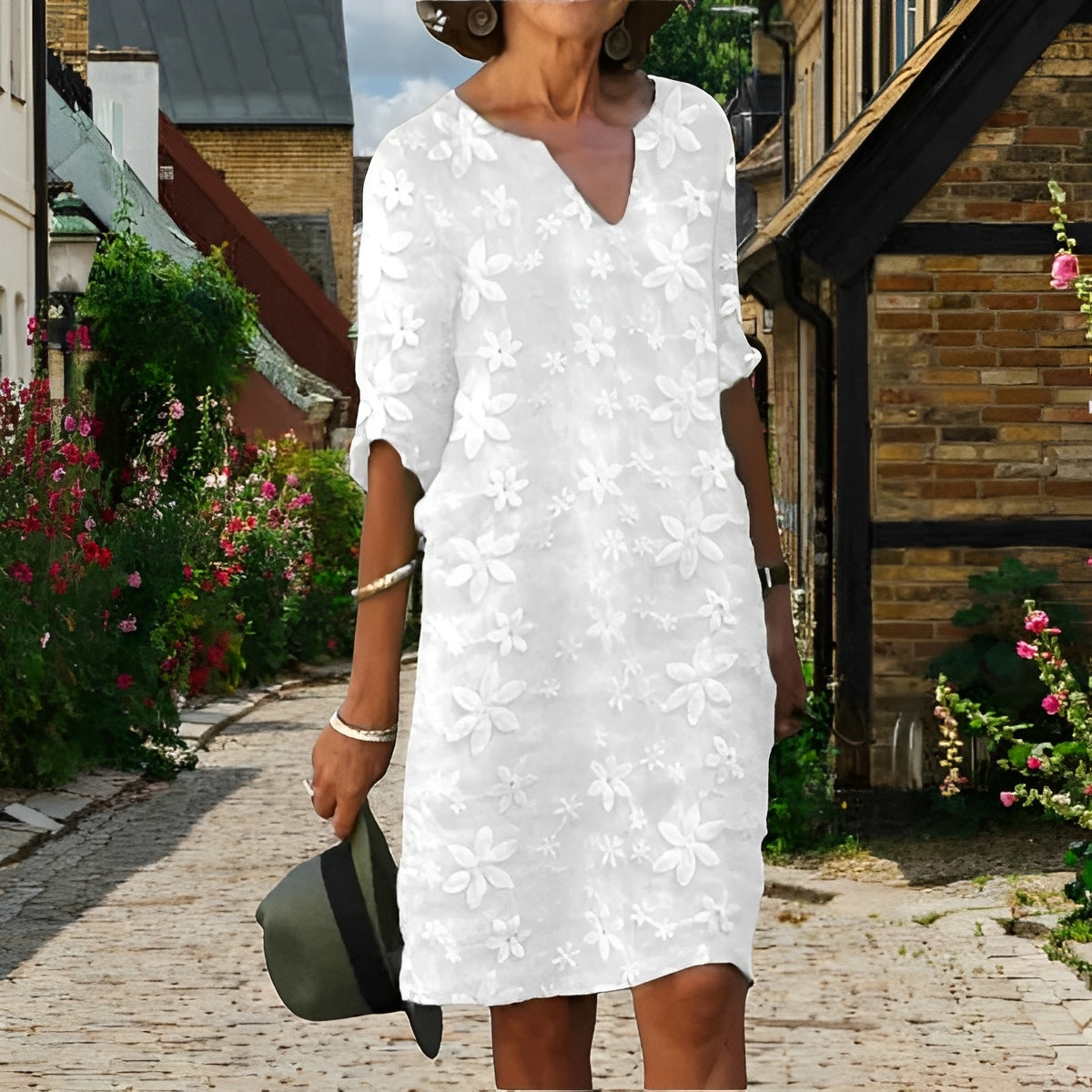 Julianna - Elegantes besticktes Kleid für Damen