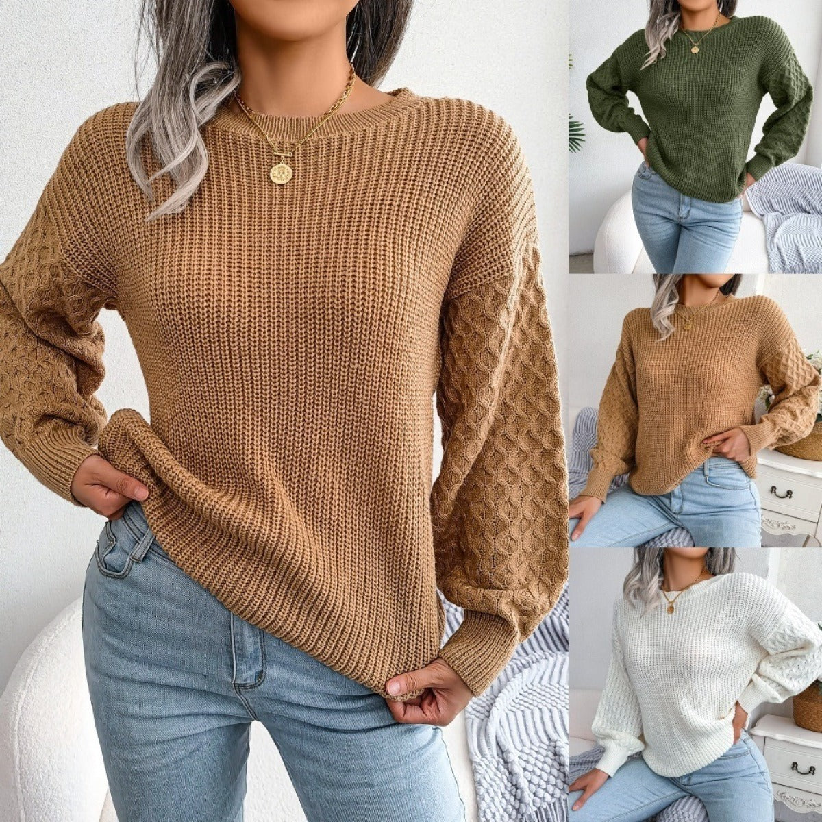 Nadia - Eleganter und locker gestrickter Pullover