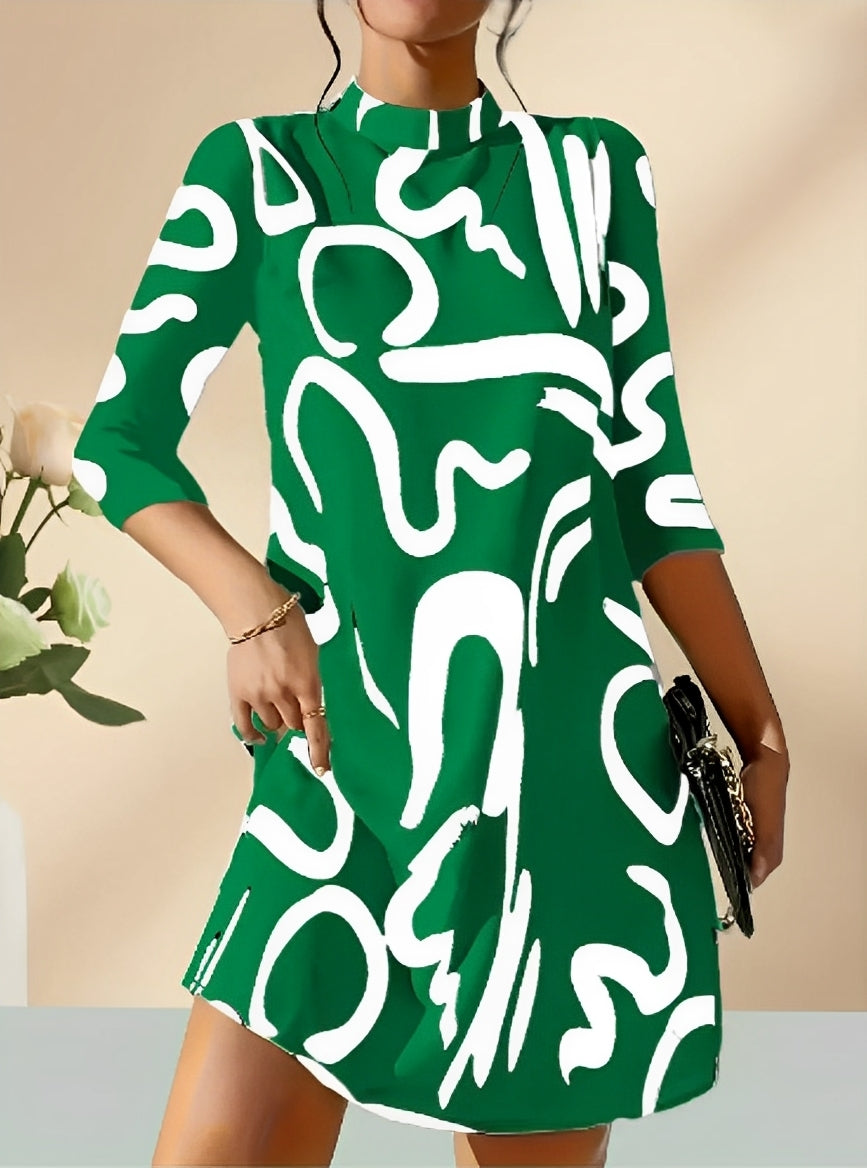 Tammara - Stilvolles und bequemes bedrucktes Kleid