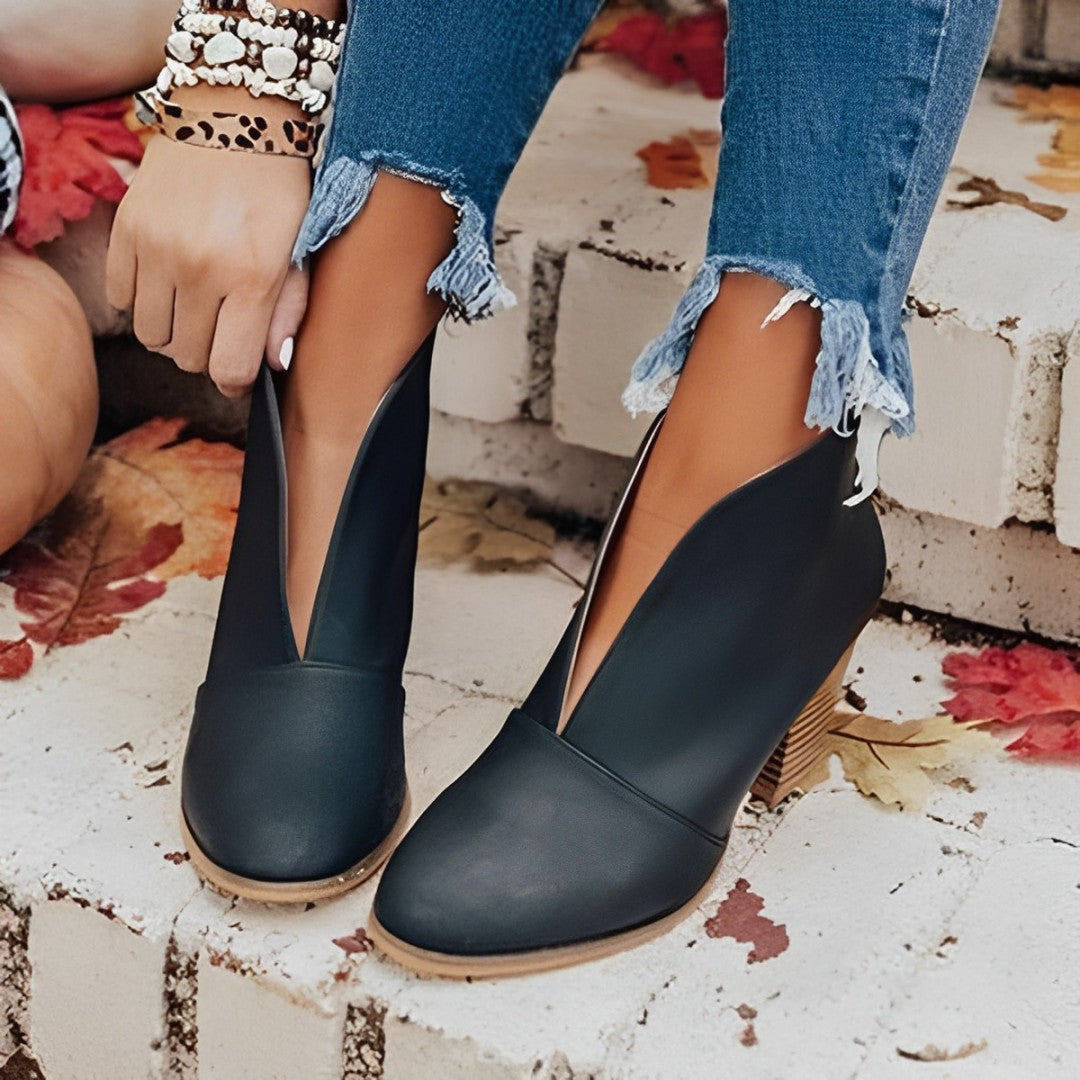 Celestine - Stiefelette mit trendigem Blockabsatz