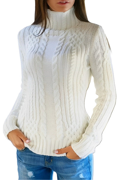 Geraldine - Eleganter Rollkragenpullover in schmaler Passform
