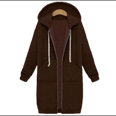 Keyla - Langer Pullover mit Kapuze