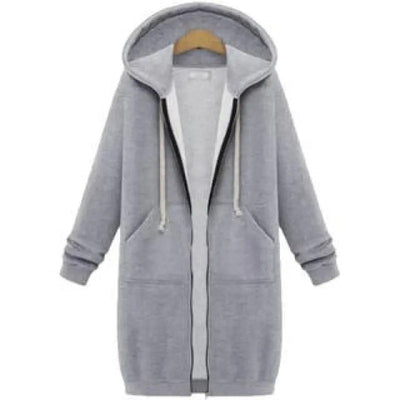 Keyla - Langer Pullover mit Kapuze