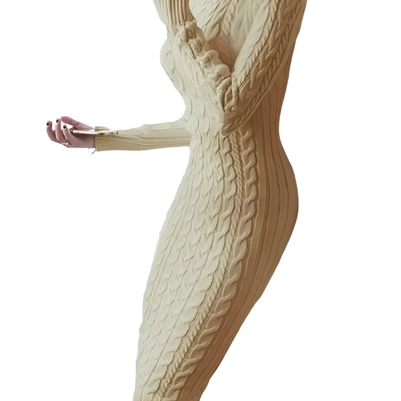 Herta - Strick Wickelkleid Schmal