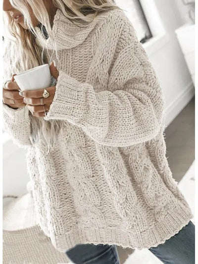 Rosalind - Rollkragenpullover in Übergröße aus Strick