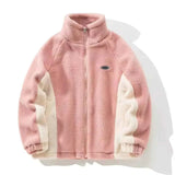 Retro Jacke Herren in Rosa