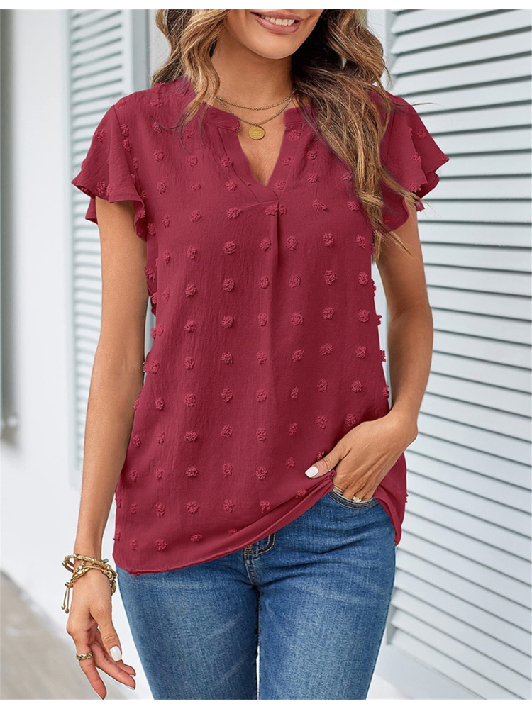 Hannah | Bluse mit Patchwork und Rüschen