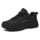 Robuste Herren Wanderschuhe Für Outdoor Und Trekking in Schwarz