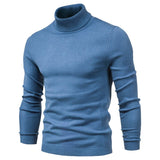 Rollkragenpullover Herren Klassisch in Hellblau