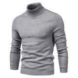 Rollkragenpullover Herren Klassisch in Grau