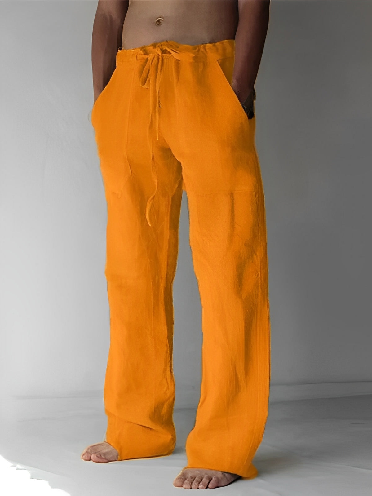 Garth - Leinen-Baggy-Hose für Herren