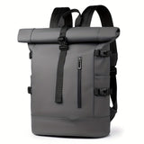 Rucksack Herren Rolltop in Grau