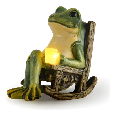 FrogGlow Light - Dekorative Garten Frosch-Solarleuchte