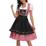 Saskia | Damen Oktoberfest Dirndl Trachtenkleid in Schwarz