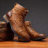 Schnürstiefel Herren Ankle Boot in Hellbraun