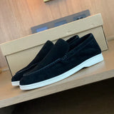 Gerhard | Herren Wildleder Loafer Schick Komfort Elegant in Schwarz