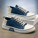 Sneaker Herren Retro Low Top mit Schnürung in Blau