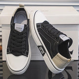 Sneaker Herren Retro Low Top mit Schnürung in Schwarz